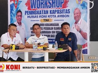 KONI Ambon Benahi Organisasi, Perkuat Kapasitas Humas Olahraga